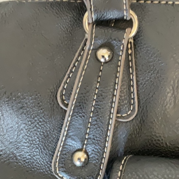 Kenneth cole large purse tote black leather - Picture 4 of 8